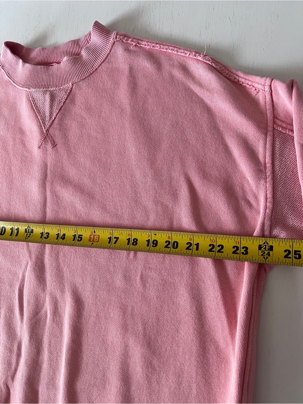 Aerie Oversized Vacay Crew Sweatshirt Mineral Wash Pink - Size XXS - Picture 7 of 8